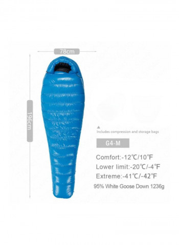 Waterproof Camping Sleeping Bag 196x78cm