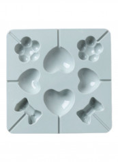 Silicone Ice Cream Mold Grey 15x15.1x1.5cm