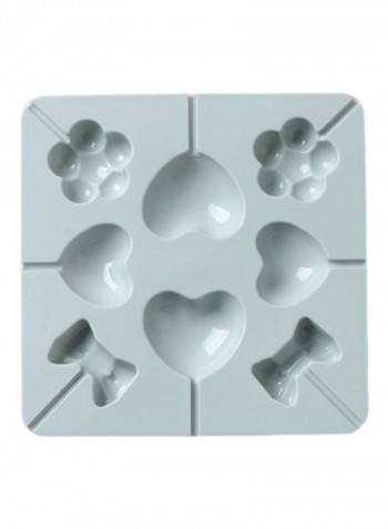 Silicone Ice Cream Mold Grey 15x15.1x1.5cm