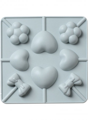 Silicone Ice Cream Mold Grey 15x15.1x1.5cm