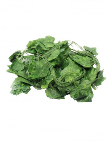 12-Piece Artificial Leaf Rattan Set أخضر