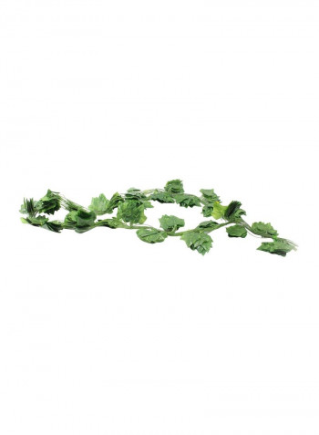 12-Piece Artificial Leaf Rattan Set أخضر