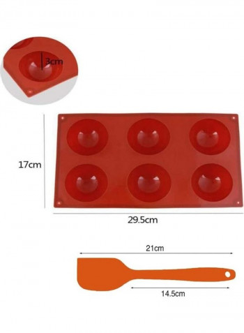 2 Pack Hot Chocolate Bomb Molds Semi Sphere 6 Holes Silicone Mold for Baking Cake DIY, Candy, Pudding, Jelly Moulds multicolour