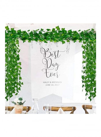 12-Piece Artificial Hanging Ivy Leaves multicolour 230cm