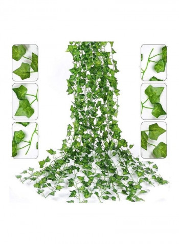 12-Piece Artificial Hanging Ivy Leaves multicolour 230cm