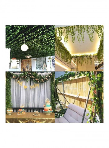 12-Piece Artificial Hanging Ivy Leaves multicolour 230cm