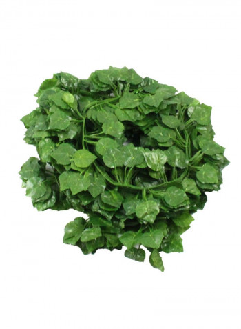 12-Piece Artificial Leaf Rattan Set أخضر