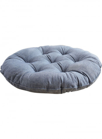 Floor Cushion Cotton Grey 40cm
