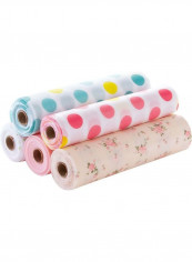 Pack Of 5 Non-Adhesive Shelf Waterproof Fridge Mat Paper Multicolour 30x500cm