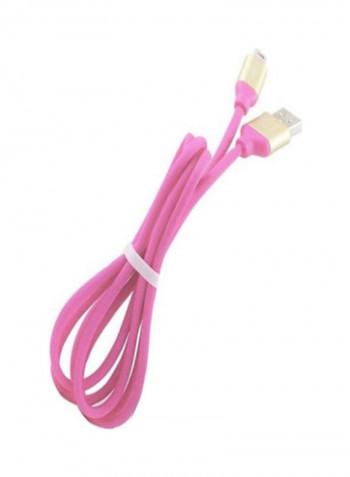 USB To Lightning Charging Cable 1meter Pink