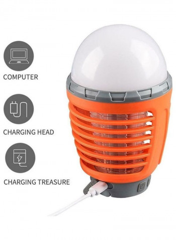 2-In-1 Waterproof Rechargeable Mosquito Killer Light LJ213203 Orange/White/Grey