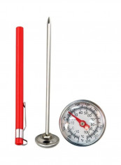 Cooking Thermometer Set Red/Silver 135x26millimeter