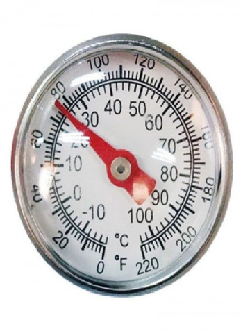 Cooking Thermometer Set Red/Silver 135x26millimeter