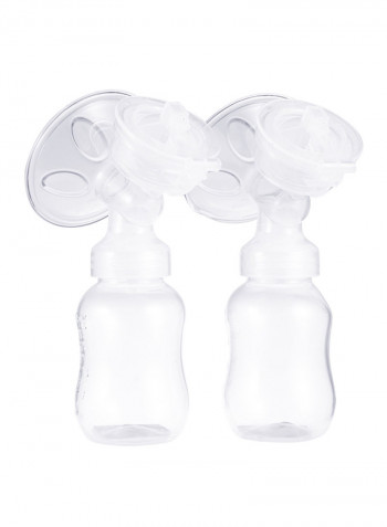 Electric Double-Breast Pump With Baby Bottle