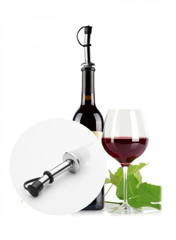 Wine Aerator Bottle Pourer Dispenser Stopper Silver/Black/White