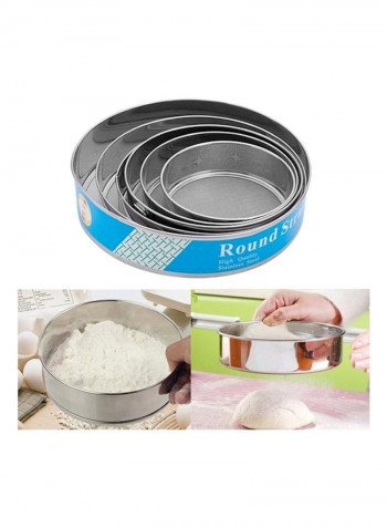 6 Piece Sifter Strainer Grey