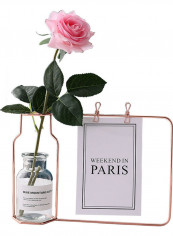 Flower Vase Iron Frame Rose gold 1cm