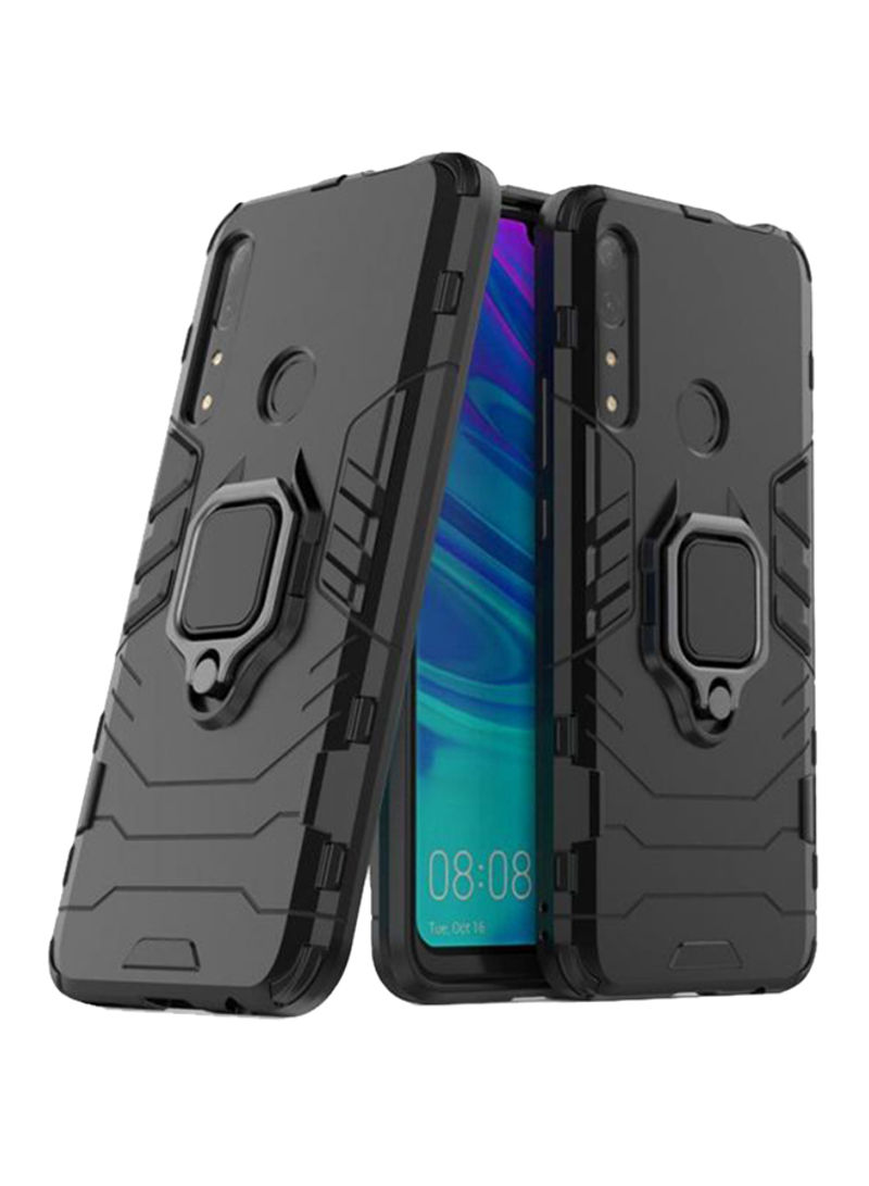 Protective Case Cover With Ring Kickstand For Huawei Y9 Prime 2019 Black