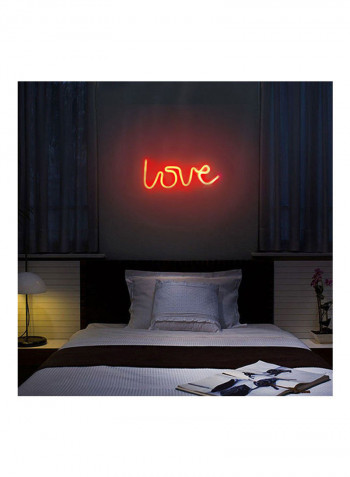 LOVE Letters Shape LED Light Wall Hanging Neon Light for Festival Party Wedding Decor Pink 36*36*36cm
