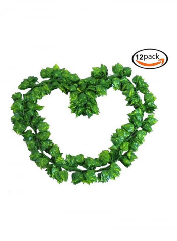 12-Piece Artificial Hanging Ivy Leaves multicolour 230cm