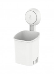 Wall Mounted Toothbrush Holder White 9.4x9.2x19.5cm