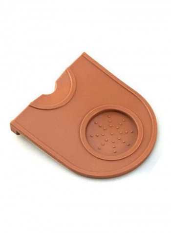 Coffee Tampering Corner Mat Brown