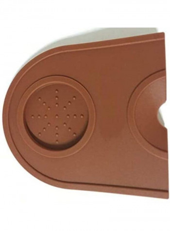 Coffee Tampering Corner Mat Brown