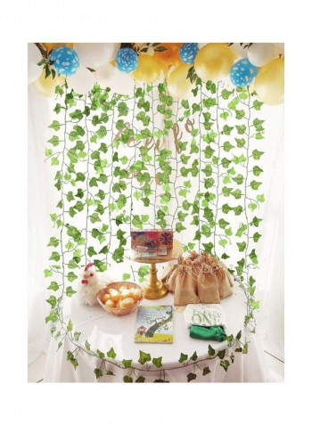 12-Piece Artificial Hanging Ivy Leaves multicolour 230cm