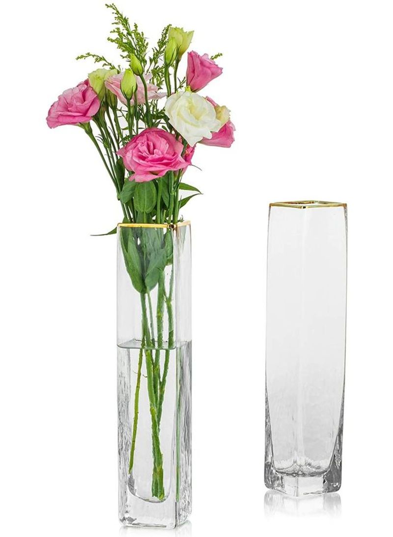 2-Piece Decorative Cylinder Vase multicolour one sizecm