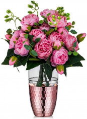 Decorative Flower Vase With Golden Honeycomb Multicolour one sizecm