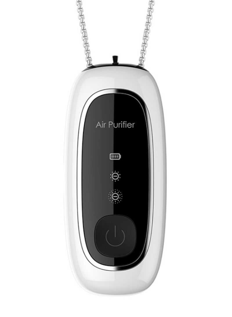 New Style Necklace Wearable Personal Portable Negative Anion Air Purifier White 16cm