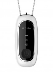 New Style Necklace Wearable Personal Portable Negative Anion Air Purifier White 16cm