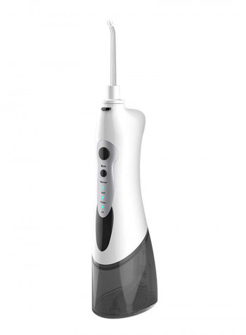 Portable Cordless Water Flosser With 4 Jet Tips White