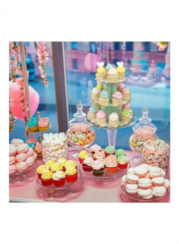 3 Tier Cake Display Stand And Fruit Plate Green Lollipop