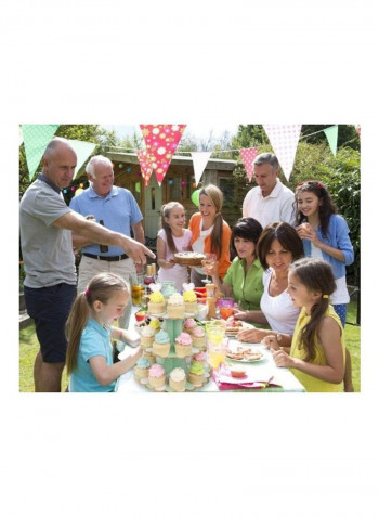 3 Tier Cake Display Stand And Fruit Plate Green Lollipop
