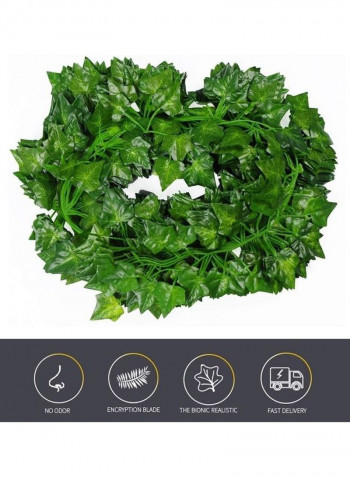 12-Piece Artificial Hanging Ivy Leaves multicolour 230cm