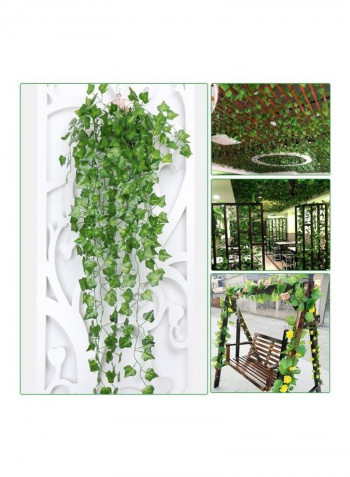 12-Piece Artificial Hanging Ivy Leaves multicolour 230cm