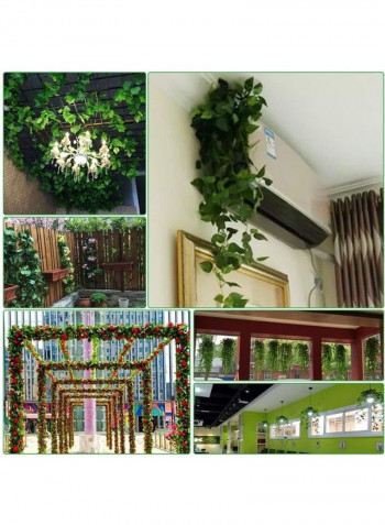 12-Piece Artificial Hanging Ivy Leaves multicolour 230cm