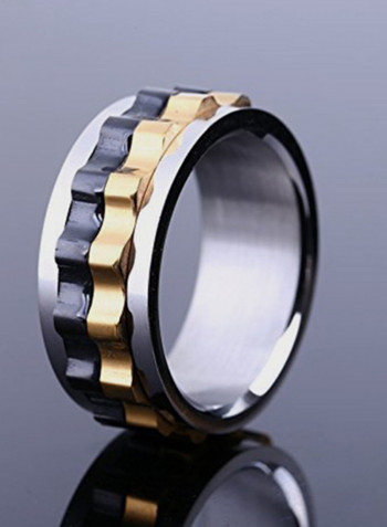 Stainless Steel Dual Gear I Spinner Ring