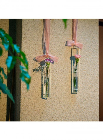 Hanging Planter Test Tube Vase With Twine Rope And Hooks Set Multicolour one sizecm