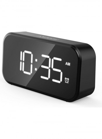 Multifunctional Alarm Clock Black 14.00*4.40*9.50cm