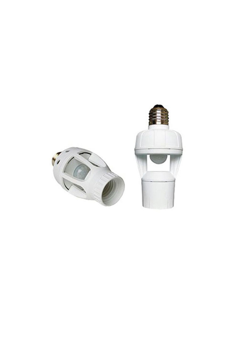 Infrared Pir Motion Sensor LED Lamp With Holder Switch White