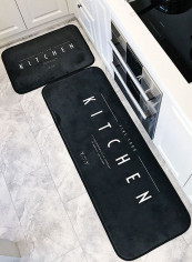 1-Piece Anti-Skidding Doormat Black M