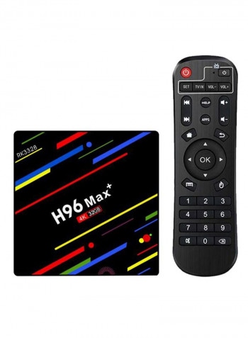 H96 Max Android HD Media Player Set Top Box V5662 Black