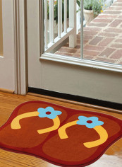 Water Absorbent Anti-Slip Door Mat Multicolour One Size