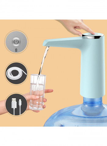 Automatic Water Bottle Dispenser Pump Blue 19cm