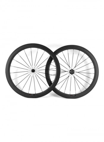 2-Piece Carbon Fiber Bicycle Wheel Set 83.2x35x68cm