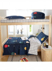 5-Piece European Style Luxury Jacquard Single Bedding Set Polyester Multicolour