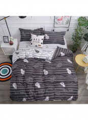 5-Piece European Style Luxury Jacquard Single Bedding Set Polyester Multicolour