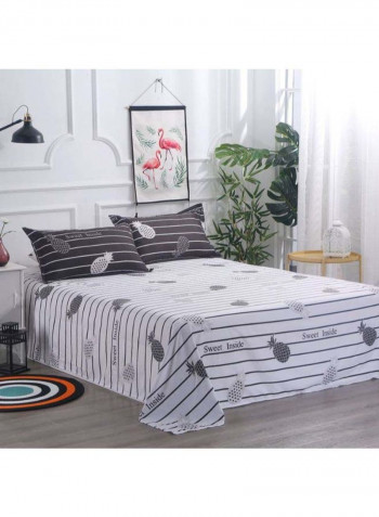 5-Piece European Style Luxury Jacquard Single Bedding Set Polyester Multicolour